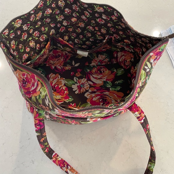 Floral Vera Bradley Weekender Zipper Tote - Picture 4 of 4